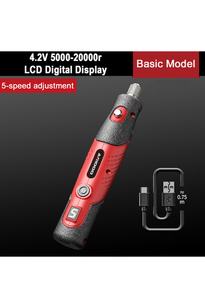 Choice12 آلة حفر كهربائية صغيرة من النوع A، 5000-20000 دورة في الدقيقة، 4.2 ف...