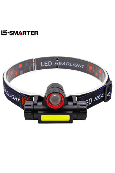 choice2 101ZOOM COB LED مصباح أمامي قابل لإعادة الشحن غطاء رأس مصباح يدوي خار...