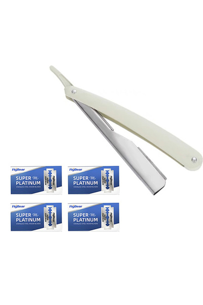 Choice3 ماكينة حلاقة يدوية للرجال من White1razor40blades، شفرة حلاقة من الفول...