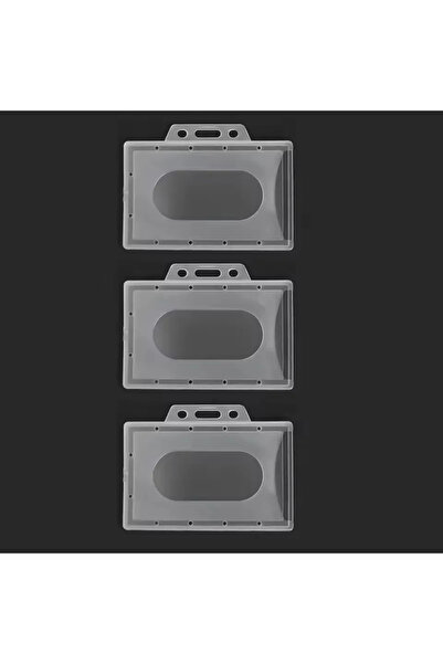 Choice1 3 قطع - حامل بطاقة هوية بلاستيكي شفاف مقاوم للماء من مادة PVC، 20/5/1...