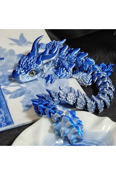 choice2 لعبة تنين سحري ثلاثي الأبعاد مطبوع باللون الأزرق، لعبة متحركة لتخفيف ...