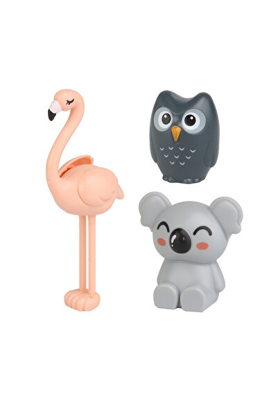 Choice29 مجموعة حيوانات حديقة الحيوان: فلامنجو، كوالا، بومة، مكعبات بناء كبير...