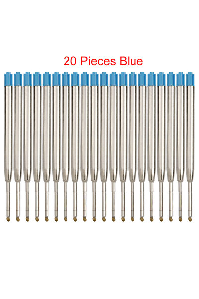 Choice5 20 Pieces Blue 98mm1.0mm Ballpoint Pen Refills For Parker Pens Medium...