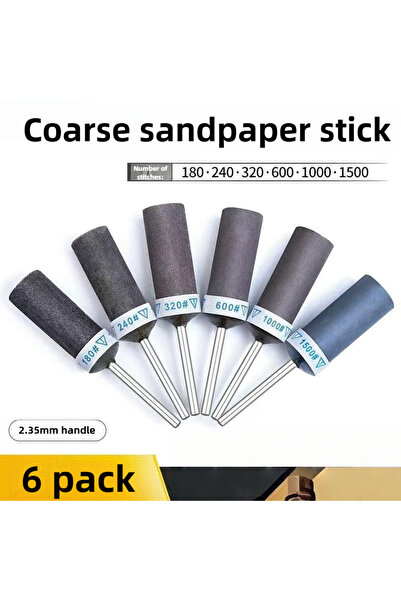 Choice27 5 Pcs 2.35mm Shank Sandpaper Sticks - Jewelry & Metal Mirror Polishi...