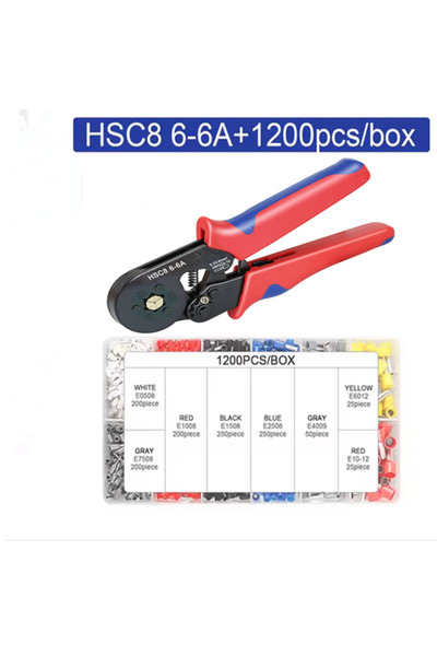 Choice4 HSC8 6-6A 1200 قطعة HSC8 6-4 6-6 أداة تجعيد حلقات ذاتية الضبط بسقاطة،...