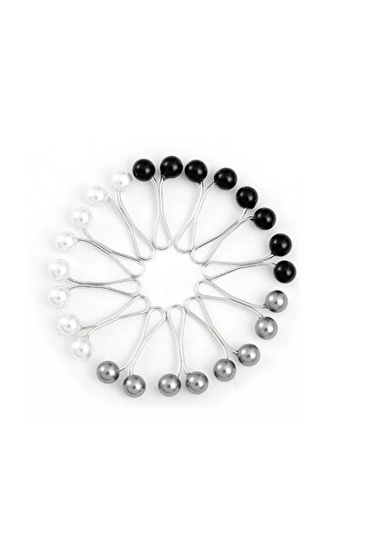 Choice7 مجموعة دبابيس حجاب نسائية مكونة من 12 قطعة - 3 ألوان، تتضمن مشابك وشا...