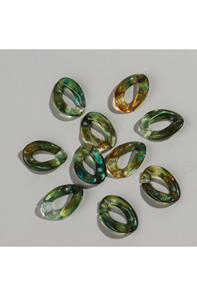 Choice17 20x30mm green 30pcs 20x30mm Acrylic Dual Color Cuban Link Chain Loos...