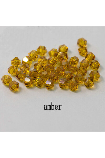 Choice37 4mm buy 1 get 1 free amber Buy 1 And Get 1 Free 4mm Shiny Crystal Be...