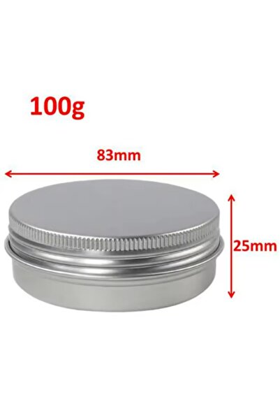 Choice7 10 علب فارغة من الألومنيوم الفضي، وزن كل منها 100 غرام، و10 علب أخرى ...