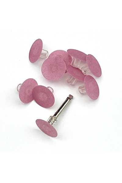 choice2 مجموعة من 20 قرص تلميع نهائي لتركيبات الأسنان باللون الأحمر المتوسط ​...