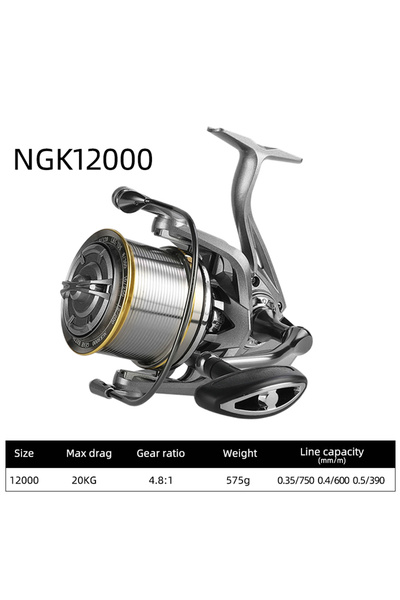 choice2 بكرة صيد دوارة من الفولاذ المقاوم للصدأ من بيلينغز إن جي كي، سلسلة 80...