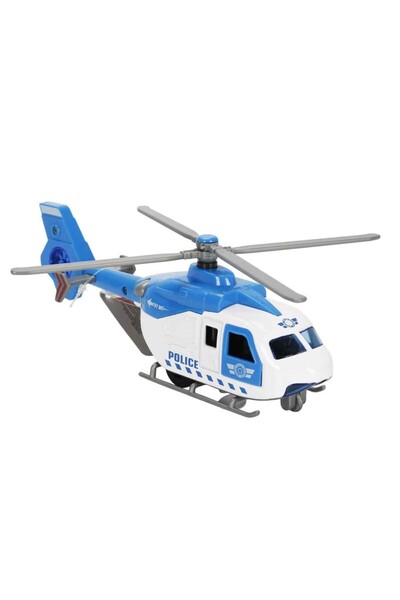 Sunman Çek Bırak Metal Helikopter 20 cm - Mavi