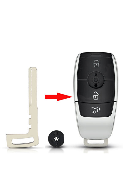 choice2 Model 5 KEYYOU 1PCS New Key Blade For Mercedes Benz Remote Smart Chro...