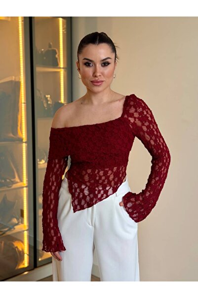 ROUPAS COLLECTİON Modern Kesim Dantel Bluz