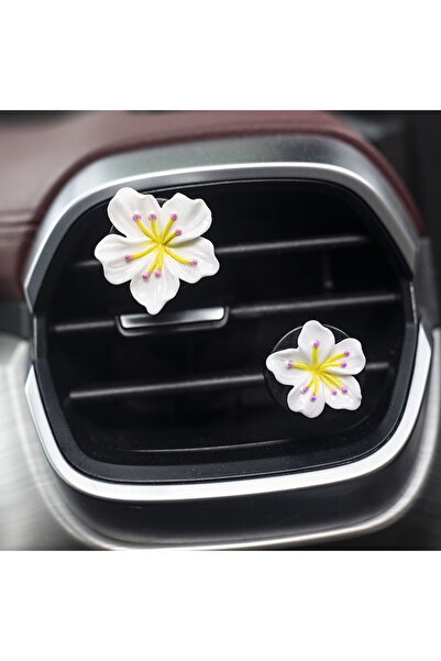 Choice3 معطر جو للسيارة، بتصميم زهور الخوخ والأقحوان البيضاء الجديدة، يُعلق ع...