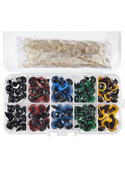 Choice 10mm 100pcs 10mm Eyeball Doll Accessories Black Plastic Plush Safety E...