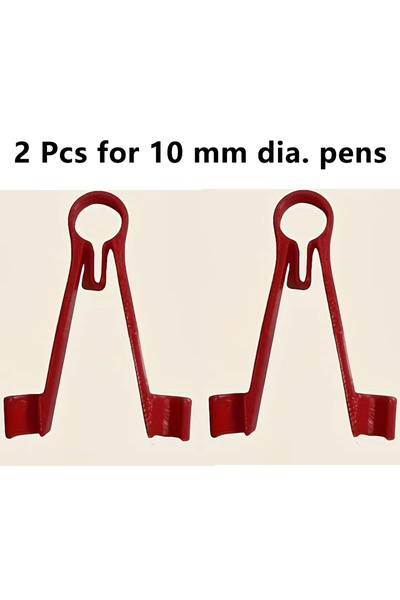 Choice7 2 x 10mm red 3D-printed multimeter probe holder, 8mm/10mm electrician...