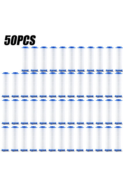 Choice1 ٥٠ قطعة من فلاتر رؤوس الدش البديلة لإزالة الكلور/الفلورايد/الماء العس...