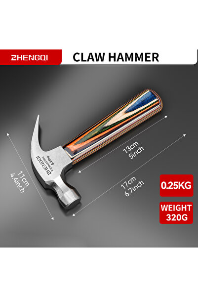 Choice1 Claw hammer Mini Hammer High Carbon Steel Hammer Solid Wood Short Han...