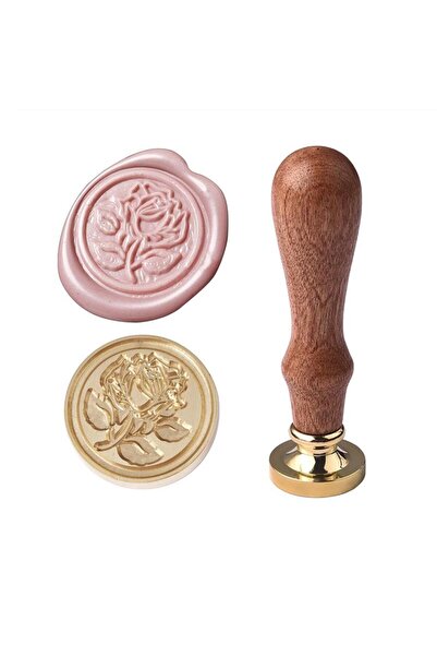Choice1 1430587 ختم شمعي لكل رأس، مزخرف بزخارف الوردة العتيقة، مناسب لأعمال ا...