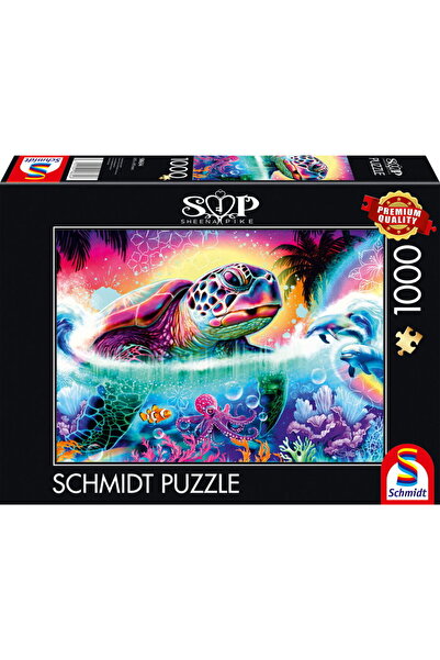 Schmidt Spiele Sheena Pike: Neon Turtle, Puzzle 1000 pieces