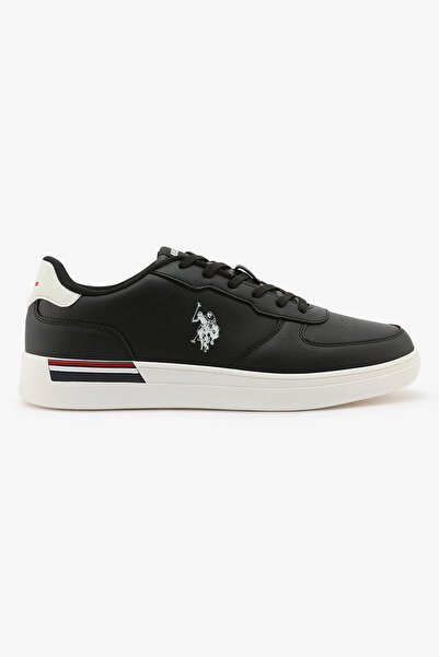 U.S. Polo Assn. Men's Black Classic Low-Top Sneakers,Lightweight Casual Shoes...