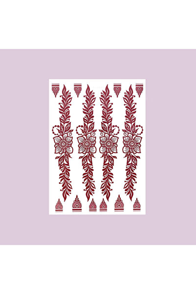 Choice23 ملصقات حناء مقاومة للماء J-1355-S للنساء، وشم مؤقت فوري على شكل زهرة...