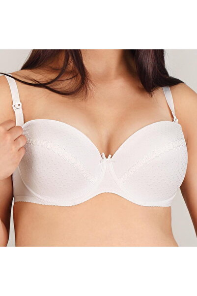 NEWBABY Semi-reinforced nursing bra New Baby Eva white, size 70C