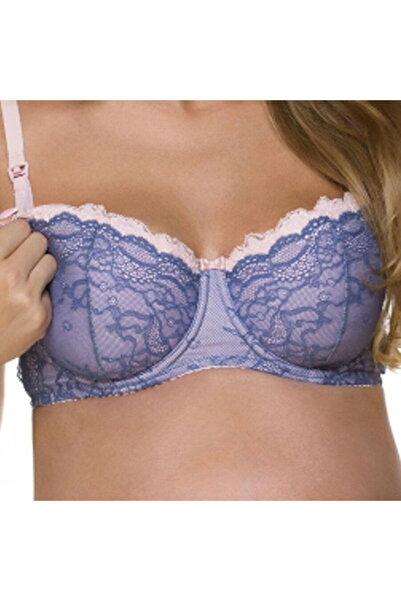 NEWBABY Lace nursing bra New Baby Emily blue, size 75E
