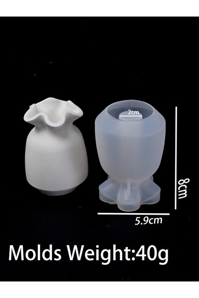 Choice3 قالب سيليكون جديد ذو فوهة دائرية لحامل شموع من الخرسانة، وقوالب راتنج...