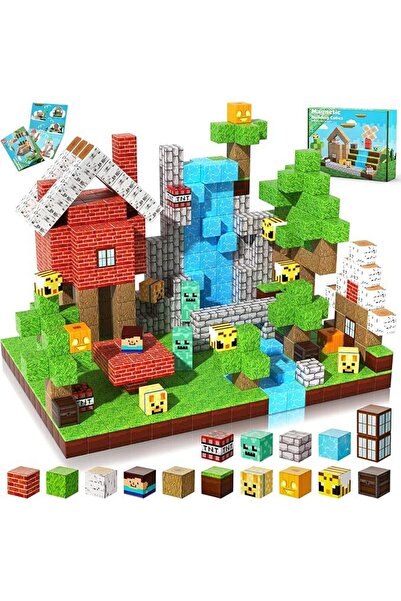 Choice18 ZH018-100 قطعة مكعبات مغناطيسية - مكعبات بناء مغناطيسية على شكل غابة...