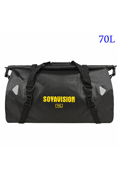 Choice15 حقيبة خلفية مقاومة للماء للدراجات النارية مصنوعة من ألياف الكربون سع...