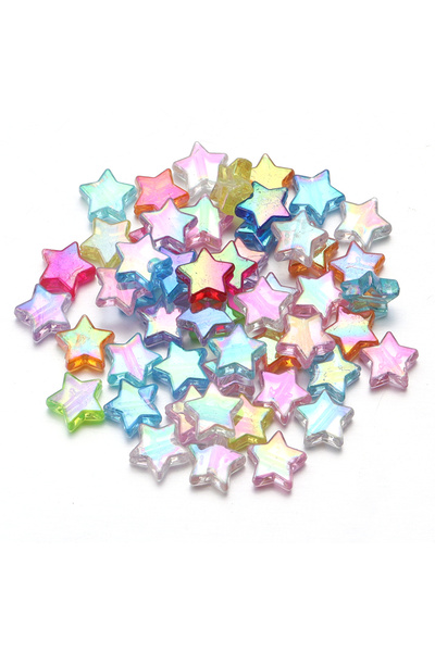 Choice6 11mm 100pcs Random Mix Color 100Pcs 11mm AB Color Five-pointed Star B...