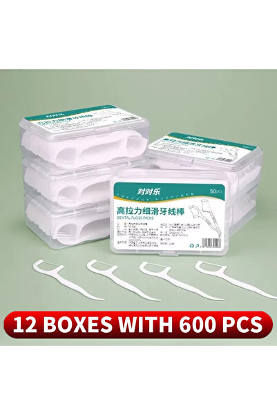 Choice12 C607-12 علبة 1/2/5/10 علبة خيط تنظيف أسنان بلاستيكي محمول للاستخدام ...