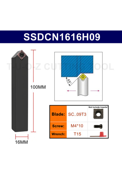 Choice14 SSDCN1616H09 External Turning Tool SSDCN SSBCR SSBCL SSKCR SSKCL SSS...