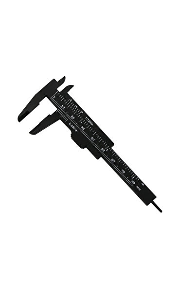 Choice1 مقياس فيرنييه صغير محمول من البلاستيك الأسود، بمقياس مزدوج من 0 إلى 8...