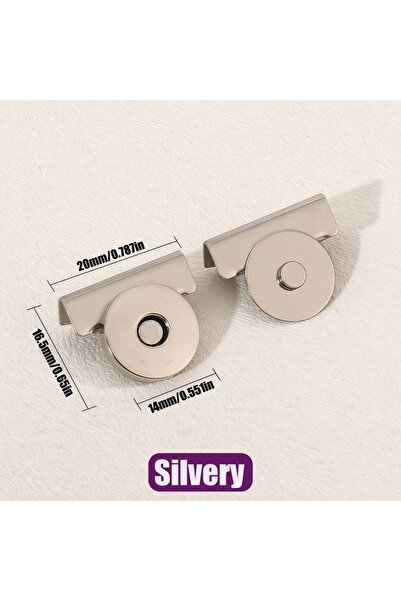 Choice1 4 sets Silvery 4/8 sets Seamless Magnetic Button Magnet Buckle Hidden...