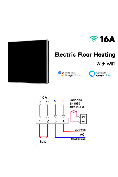 Choice4 WiFi ElectricHeating New Tuya WiFi Smart Thermostat Electric Heating ...