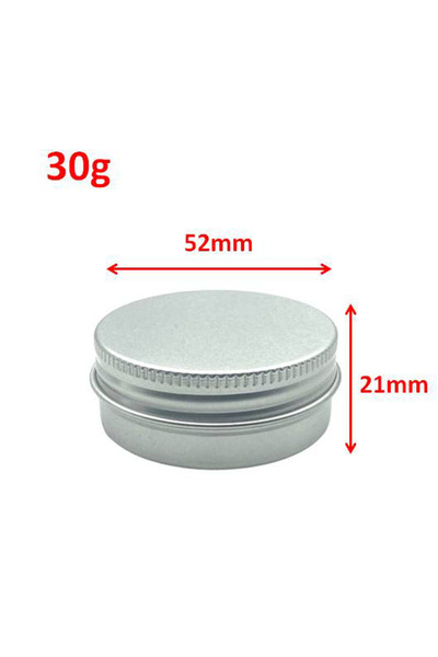 Choice6 علب معدنية فارغة من الألومنيوم الفضي، 10 قطع، 30 غرام، 5 غرام، 10 قطع...