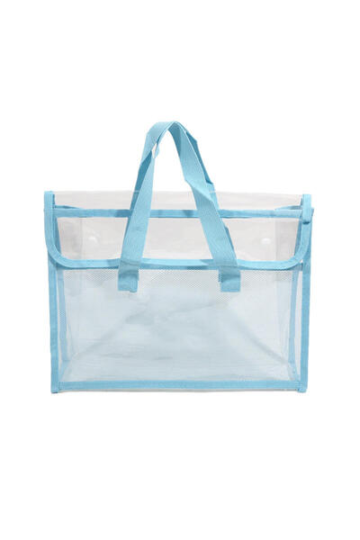 Choice حقيبة ملفات بلاستيكية زرقاء كبيرة السعة A4 قابلة للتوسيع محمولة حقيبة ...