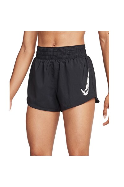 Nike Women's Dri-FIT One Running Shorts-Black/White-L