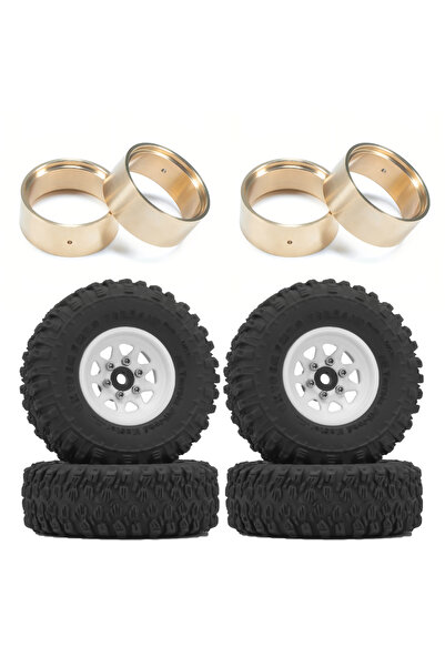 Choice8 مجموعة إطارات وحواف عجلات نحاسية RCXAZ مقاس 1.0 بوصة، مقاس 52 × 19 مم...