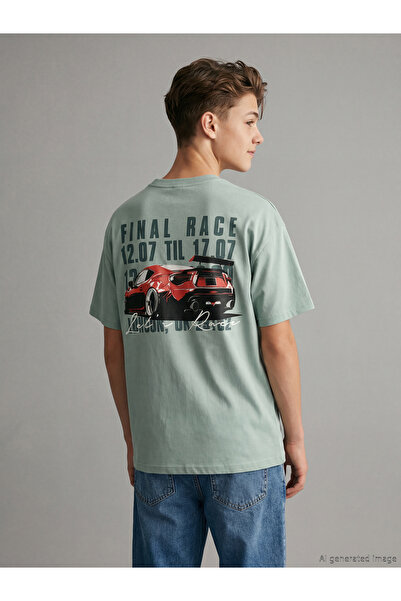 LC Waikiki Özmarka Нова колекция велосипедна яка с принт за момчета