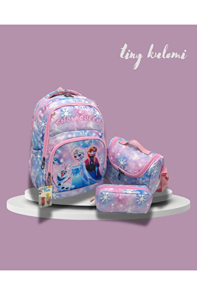 Tiny Kulomi حقيبة ظهر مدرسية من الساتان الجديدة مكونة من 3 قطع حقيبة ظهر مدرس...