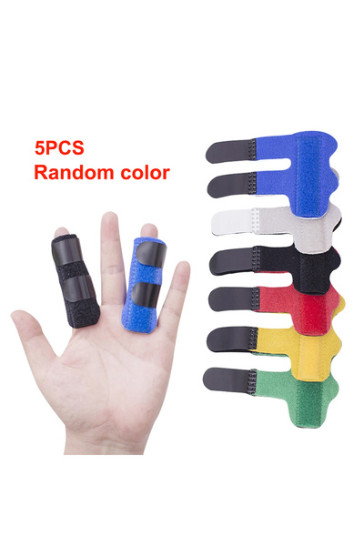 Choice1 5 قطع - لون عشوائي - جبيرة تثبيت إصبع الزناد - دعامة قابلة للتعديل لت...