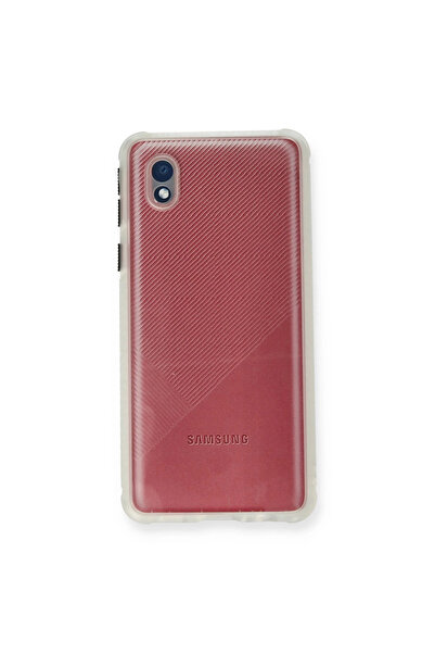 xirshop جراب سامسونج جالاكسي A01 كور ميامي سيليكون شفاف - شفاف