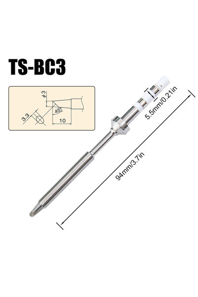 Choice12 رأس لحام بديل TS-BC3 Pine64 Pinecil TS100 TS101 لمكواة اللحام الكهرب...