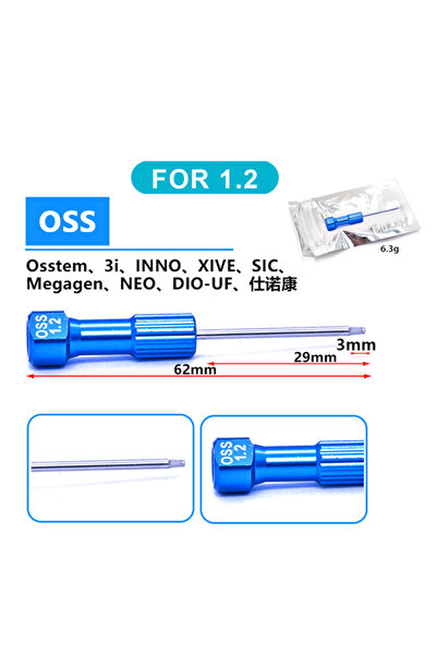 Choice7 مفك براغي زراعة الأسنان ISD-DB12 JNSUR، طقم أدوات طب الأسنان، أدوات م...