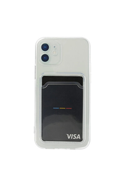 xirshop حافظة شفافة من السيليكون لبطاقة iPhone 12 - شفافة
