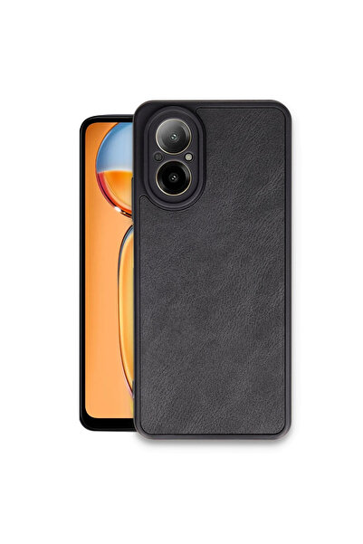 xirshop حافظة ريلمي 12 لايت من الجلد - أسود